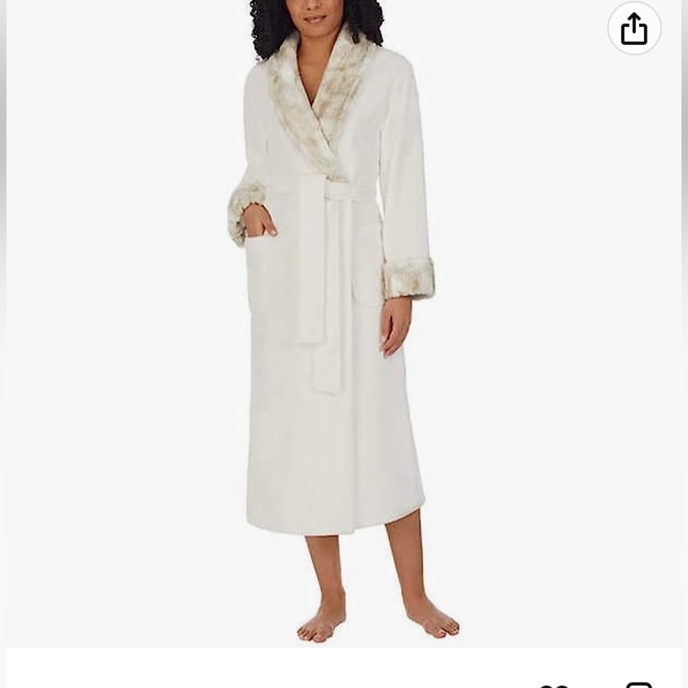 Long Plush Wrap Robe